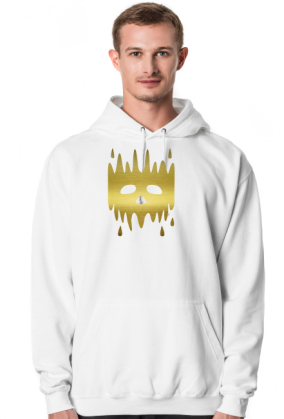 bluza czaszka złota