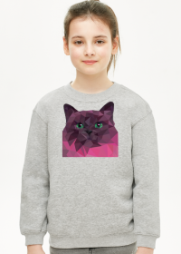 bluza dla dziewczynki kot różowa