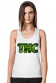 THC - marihuana | koszulka damska na ramiączkach