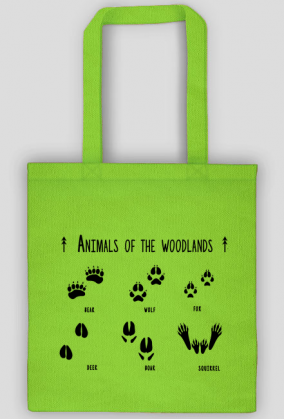 Zwierzęta - eko torba animals of the woodlands