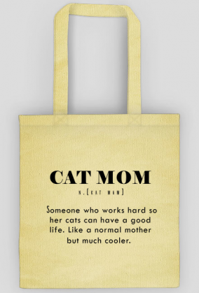 Cat mom - eko torba dla kociej mamy