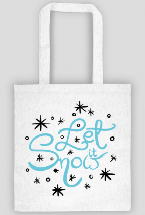 torba Let it snow, zima, święta, prezent