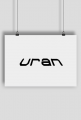 Plakat z napisem "Uran"