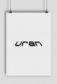 Plakat z napisem "Uran"
