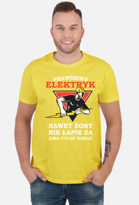 Elektryk. Prezent dla Elektryka. Koszulka dla Elektryka. Prąd