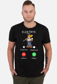 Elektryk. Prezent dla Elektryka. Koszulka dla Elektryka. Prąd