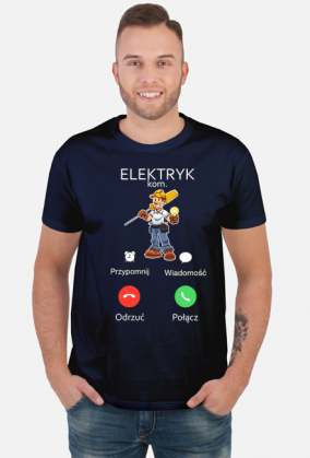 Elektryk. Prezent dla Elektryka. Koszulka dla Elektryka. Prąd