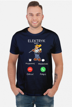 Elektryk. Prezent dla Elektryka. Koszulka dla Elektryka. Prąd