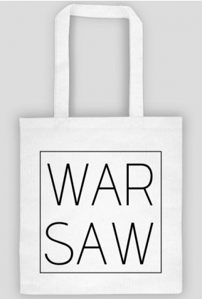 Warsaw - eko torba z napisem Warszawa