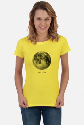 Moon - koszulka damska księżyc