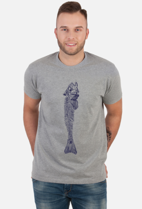 koszulka fishbone ości navy