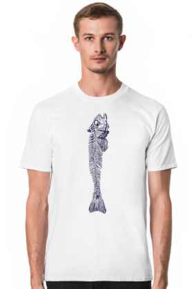 koszulka fishbone ości navy