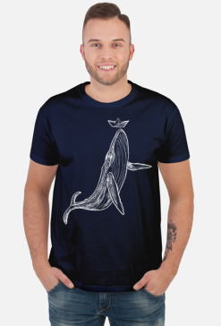koszulka zeglarska wieloryb white whale