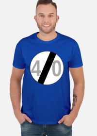 Prezent na 40 urodziny koszulka ze znakiem 40