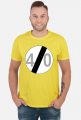 Prezent na 40 urodziny koszulka ze znakiem 40
