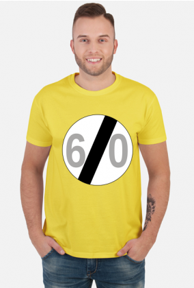 Prezent na 60 urodziny koszulka znak 60