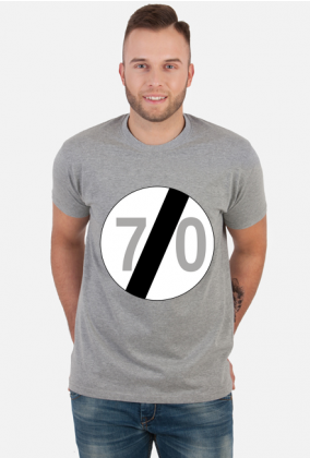 Prezent na 70 urodziny koszulka ze znakiem 70