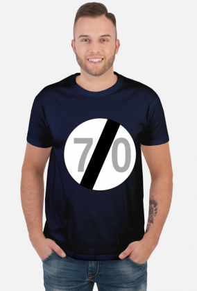 Prezent na 70 urodziny koszulka ze znakiem 70