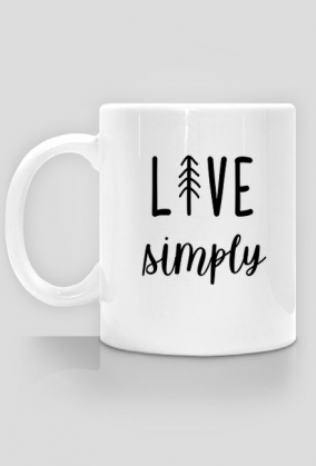 Live simply - kubek