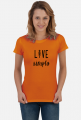 Live simply - koszulka damska