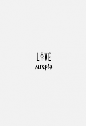 Live simply - koszulka damska