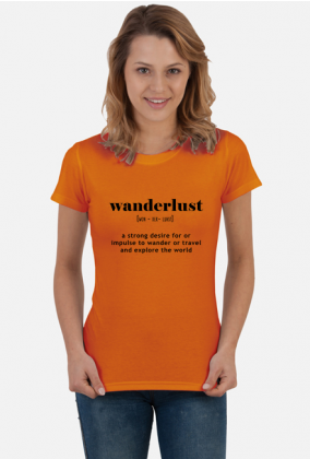 Wanderlust - koszulka damska