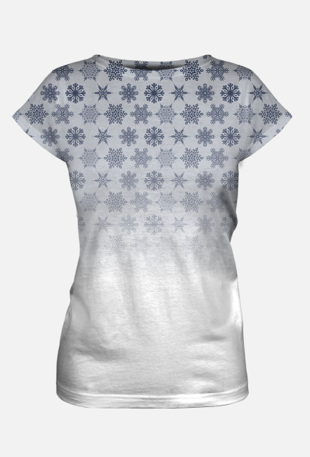 Śnieżki - koszulka damska - fullprint