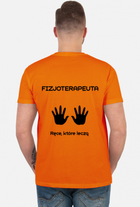 Koszulka męska - Fizjoterapeuta - ręce, które leczą / fizjoterapia rehabilitacja