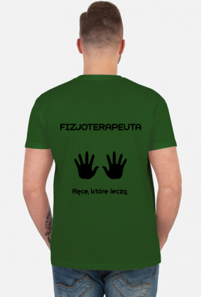 Koszulka męska - Fizjoterapeuta - ręce, które leczą / fizjoterapia rehabilitacja
