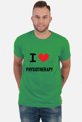 Koszulka męska I LOVE PHYSIOTHERAPY - fizjoterapia