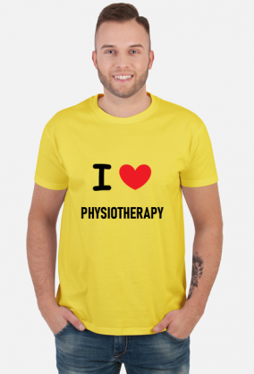 Koszulka męska I LOVE PHYSIOTHERAPY - fizjoterapia