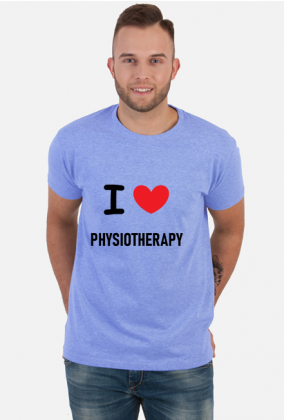 Koszulka męska I LOVE PHYSIOTHERAPY - fizjoterapia