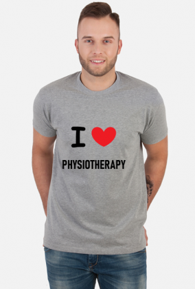 Koszulka męska I LOVE PHYSIOTHERAPY - fizjoterapia