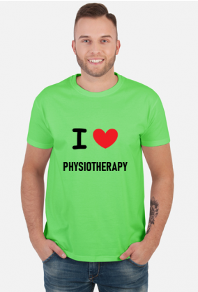 Koszulka męska I LOVE PHYSIOTHERAPY - fizjoterapia