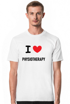 Koszulka męska I LOVE PHYSIOTHERAPY - fizjoterapia
