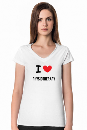 Koszulka damska I LOVE PHYSIOTHERAPY - fizjoterapia