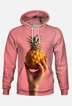 Pink Pineapple Hoodie Fullprint