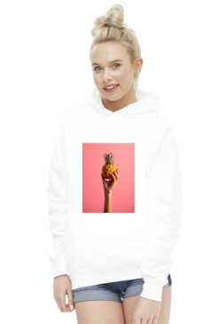 Pink Pineapple Hoodie Mini Print