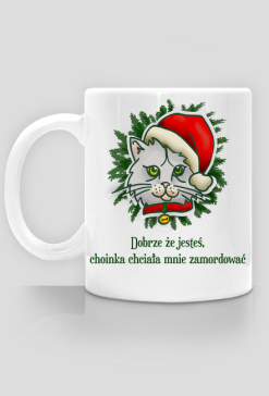 Dobrze, że jesteś, kot, prezent na święta lub mikołajki