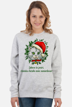 Dobrze, że jesteś, kot, prezent na święta lub mikołajki
