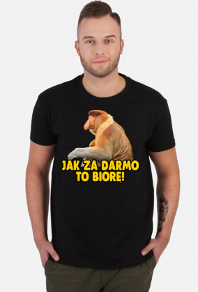 JAK ZA DARMO TO BIORĘ KOSZULKA MĘSKA