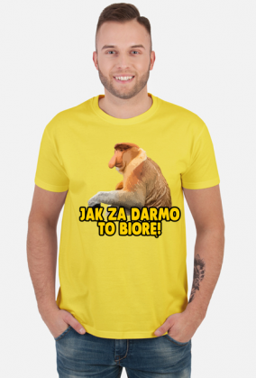 JAK ZA DARMO TO BIORĘ KOSZULKA MĘSKA