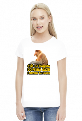 DZIŚ NA BOGATO KOSZULKA DAMSKA