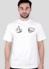 Fuck Hands White T-Shirt Men