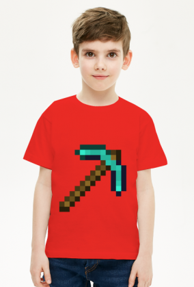 Minecraft, T-shirt, koszulka, kilof, pick