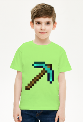 Minecraft, T-shirt, koszulka, kilof, pick