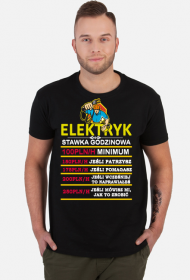 Elektryk. Prezent dla Elektryka. Koszulka dla Elektryka. Prąd