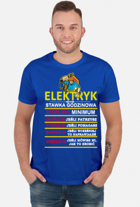 Elektryk. Prezent dla Elektryka. Koszulka dla Elektryka. Prąd