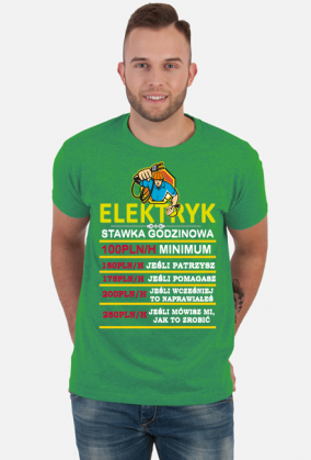 Elektryk. Prezent dla Elektryka. Koszulka dla Elektryka. Prąd