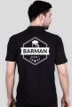 Koszulka męska ciemna polo - Barman numer 1
